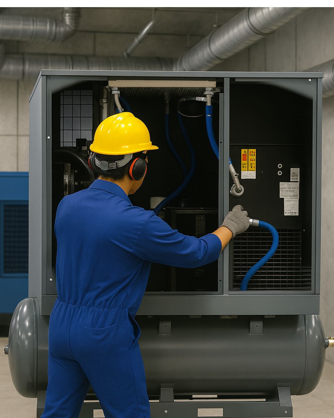 Manutenção corretiva e diagnóstico de compressores