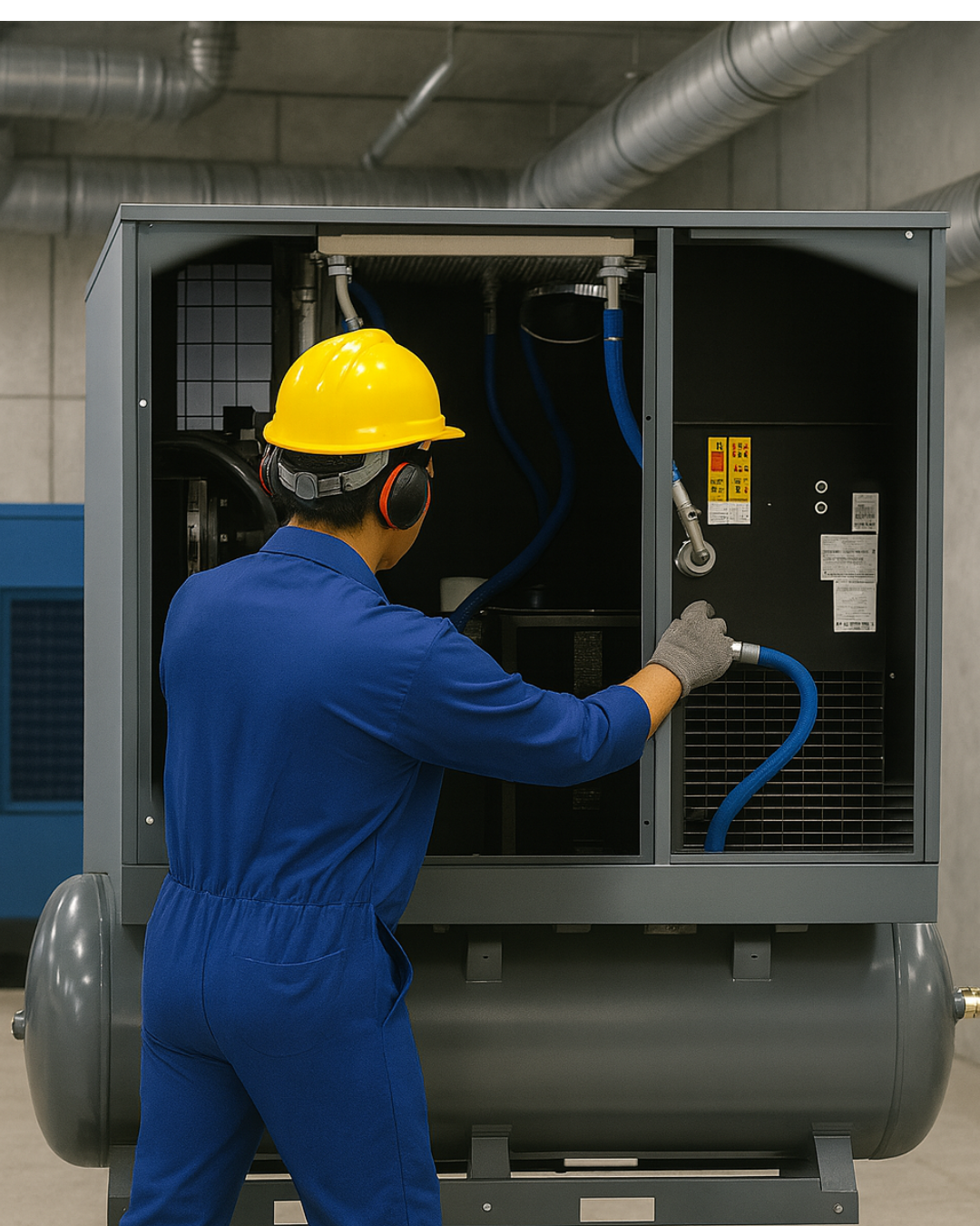Manutenção corretiva e diagnóstico de compressores